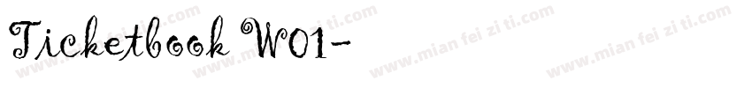 Ticketbook W01字体转换
